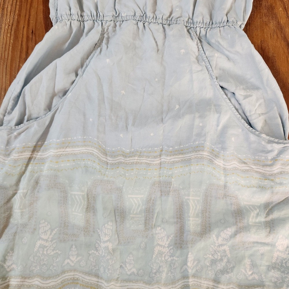 Patagonia Lost Wildflower Dress Forest Song Atoll Blue Pockets Adjustable Midi M - Picture 3 of 11